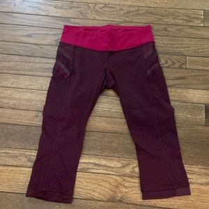 Size 8 lululemon crops